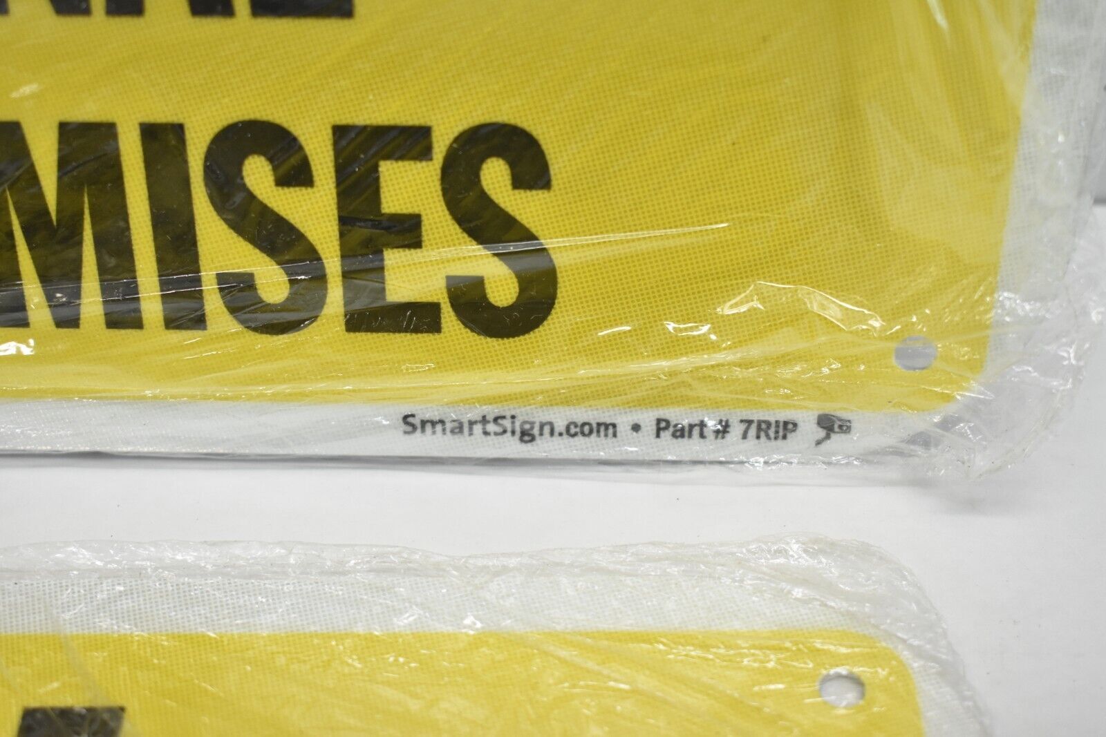 Lot of 2 SmartSign Not Responsible For Cars Or Personal Property Signs 12&Prime; x 18&Prime;
