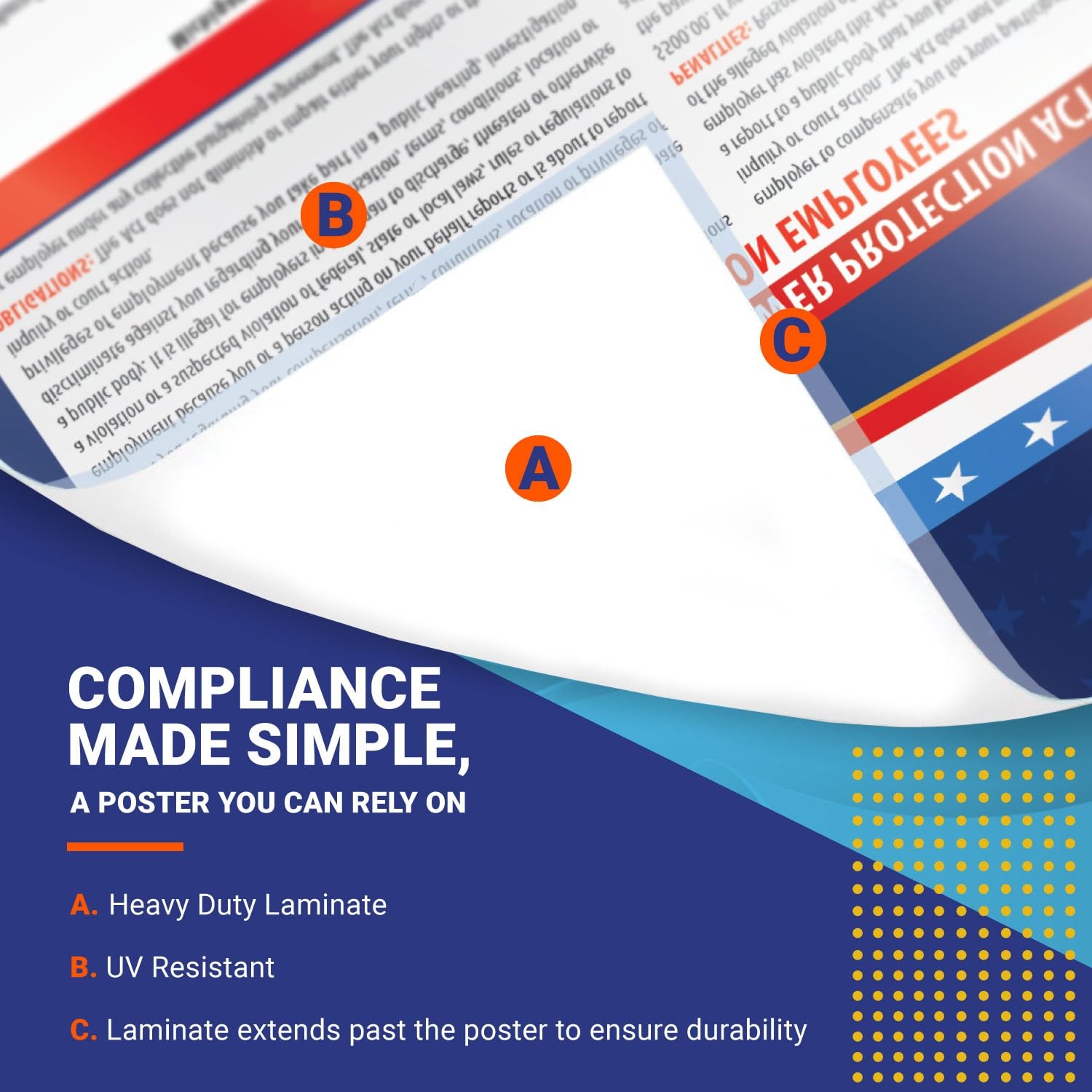 2025 Texas State and Federal Labor Law Poster – OSHA Workplace Compliant – Ma…