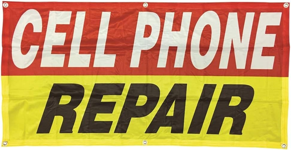 2×4 Ft Durable Polyester Cell Phone Repair Banner – Vibrant Business Signage