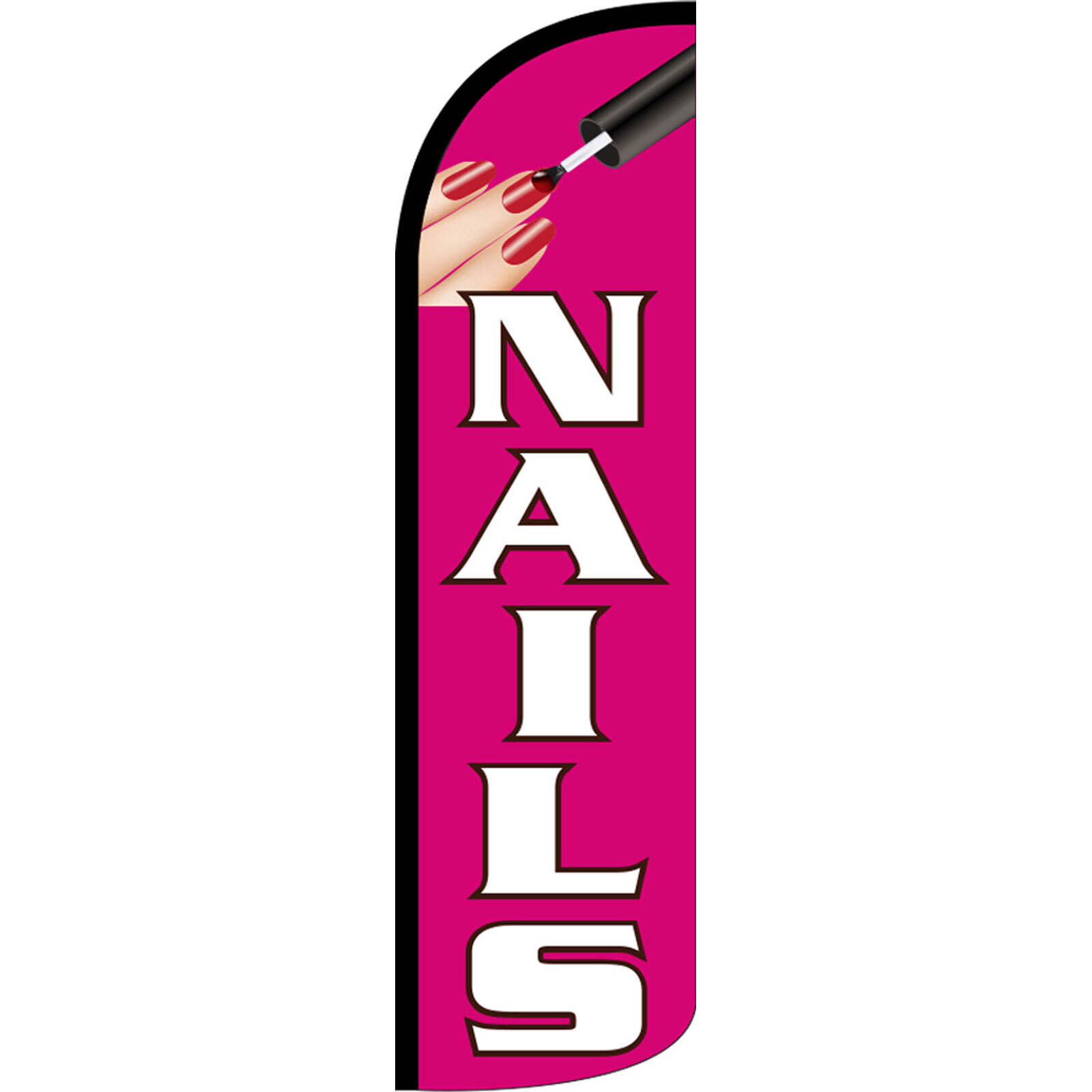 Nails 3 ft X 11 1/2 ft Windless Swooper Flag (Flag Only)