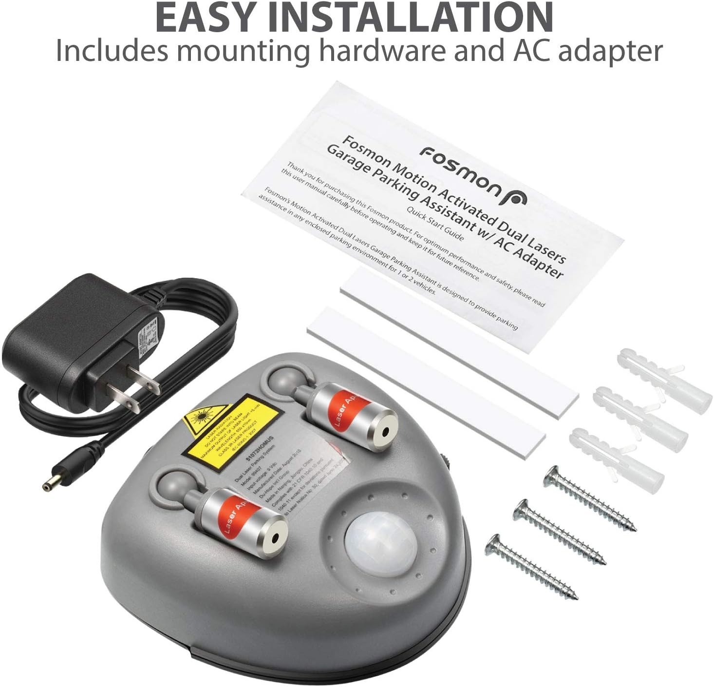 Fosmon, Wider Angle Upgrade, Dual Laser Garage Parking Assist Guide System,…