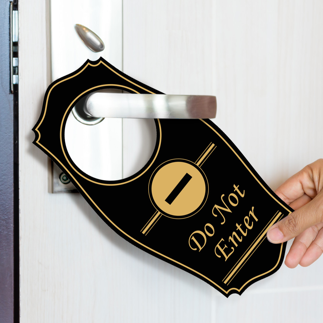 Signs ByLITA Do Not Enter Door Hanger