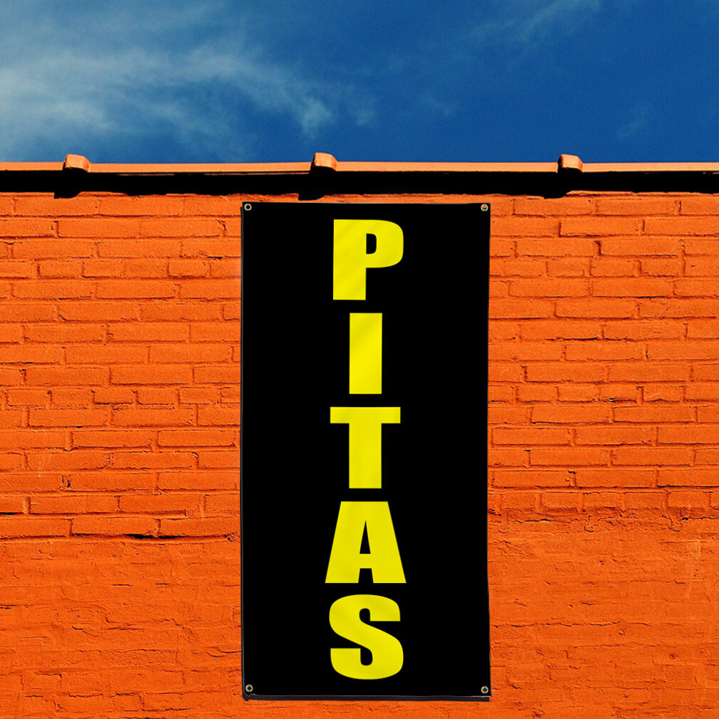 Vertical Vinyl Banner Multiple Sizes Pitas Style 6 Food and Beverage Outdoor