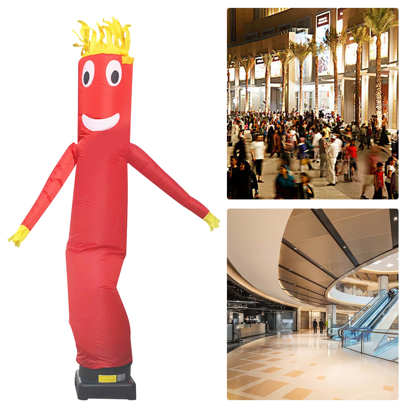 10ft Advertising Inflatable Tube Men, Blow Up Giant Waving Arm Fly Human Model