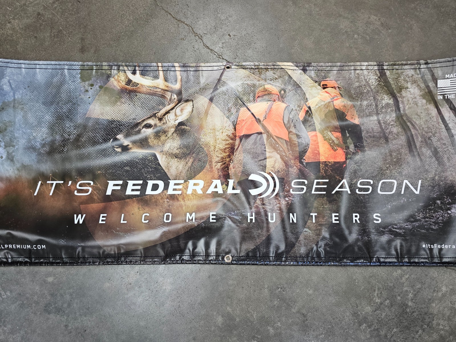 Federal Premium | It&rsquo;s Federal Season – Welcome Hunters | 2&prime; by 5&prime; Vinyl Banner
