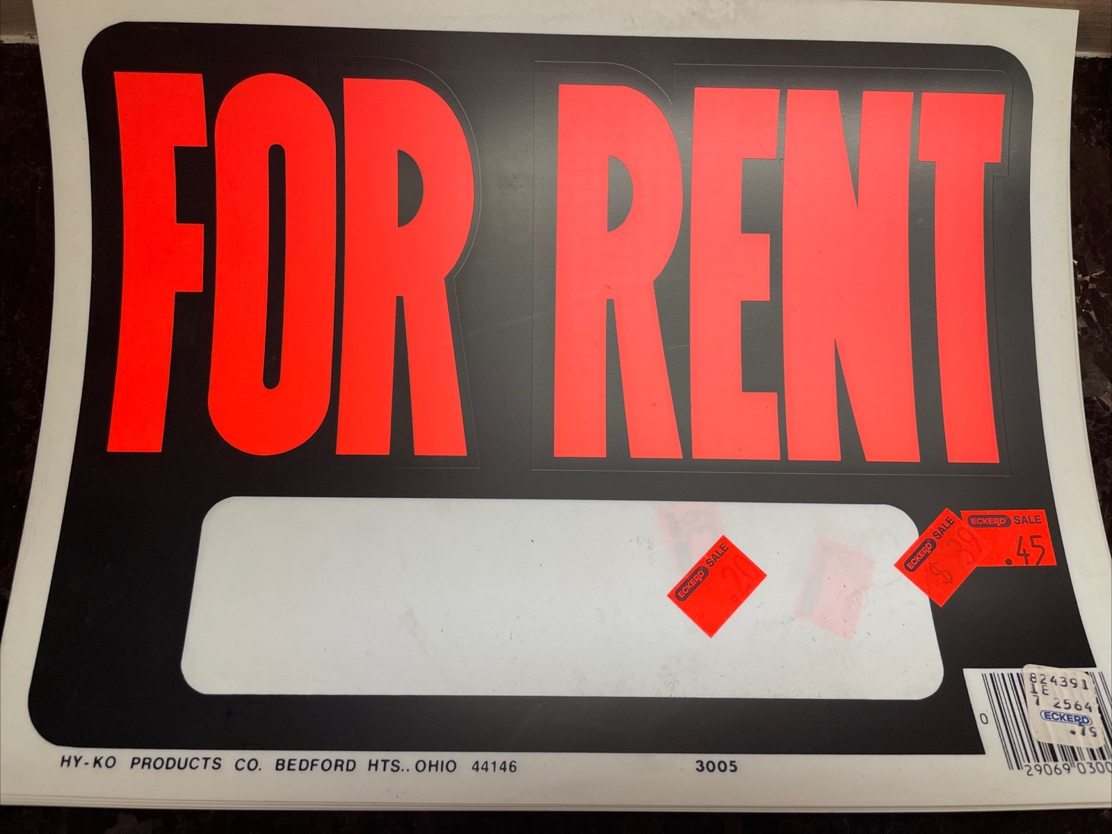 Lot Of Vintage Hy-Ko Products Signs For Rent Keep Out No Parking FSBO 12” X 9”