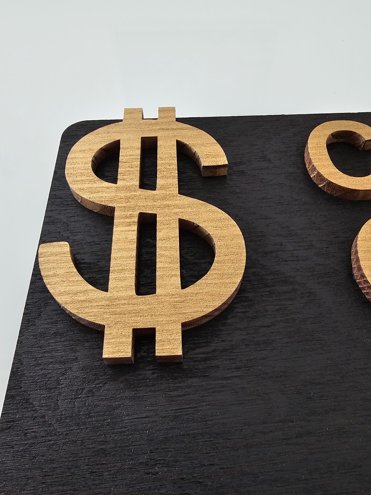 Cash Only Sign – Wooden 3D Business Sign | No Credit Cards Accepted