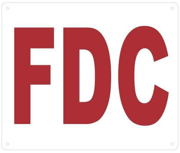 FDC Sign (White,Reflective, Aluminium 10X12 inch)–REF24-1027