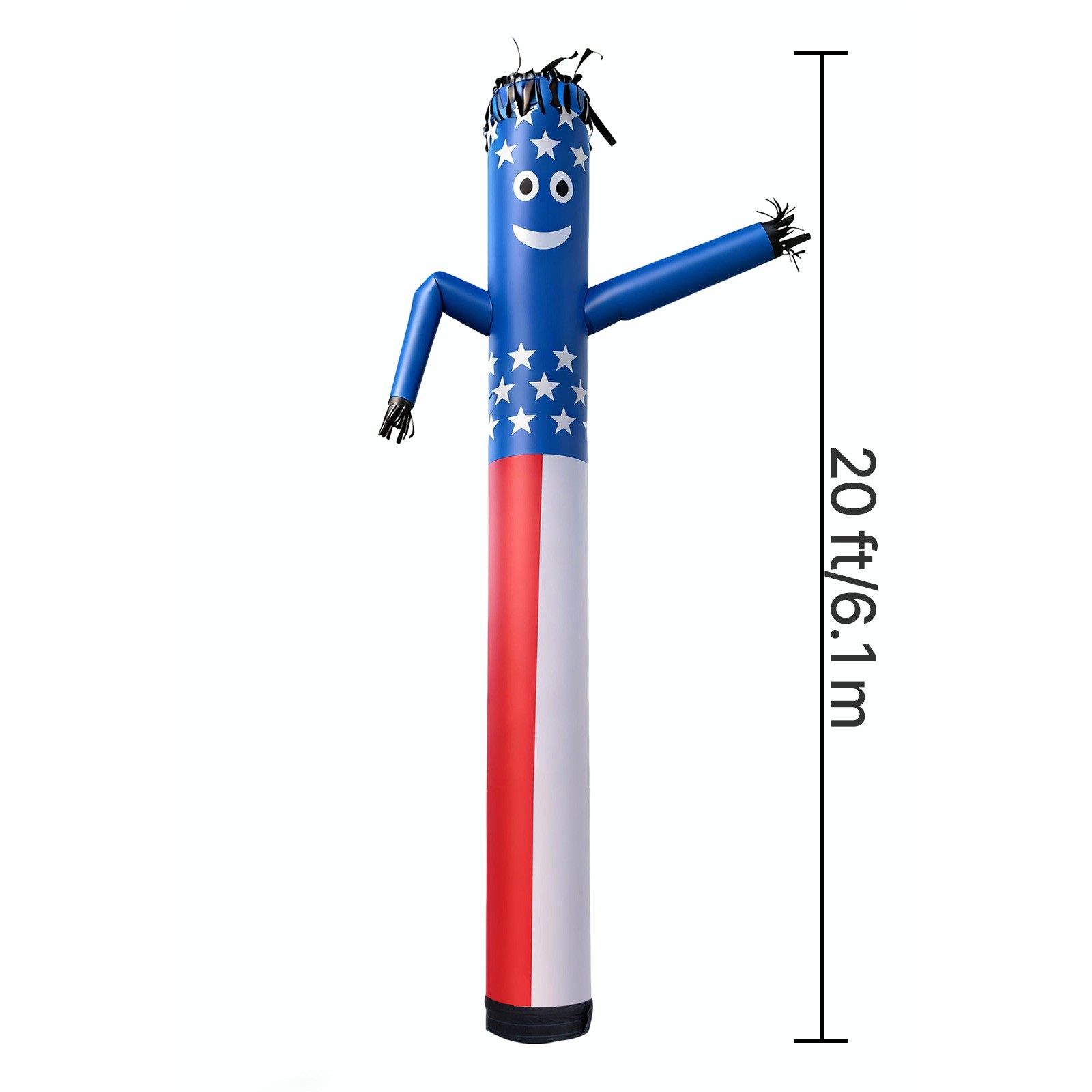 Uimoso 20-Foot Inflatable Dancing Tube Man with 18-Inch Diameter, No Blower