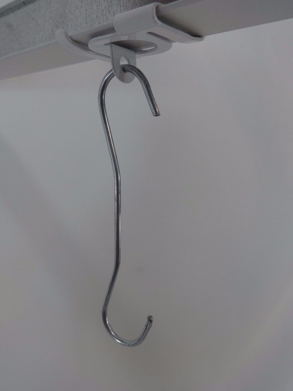 12 Qty. Metal Twist Ceiling Clip Display Hooks Tile Grid Hinged Track