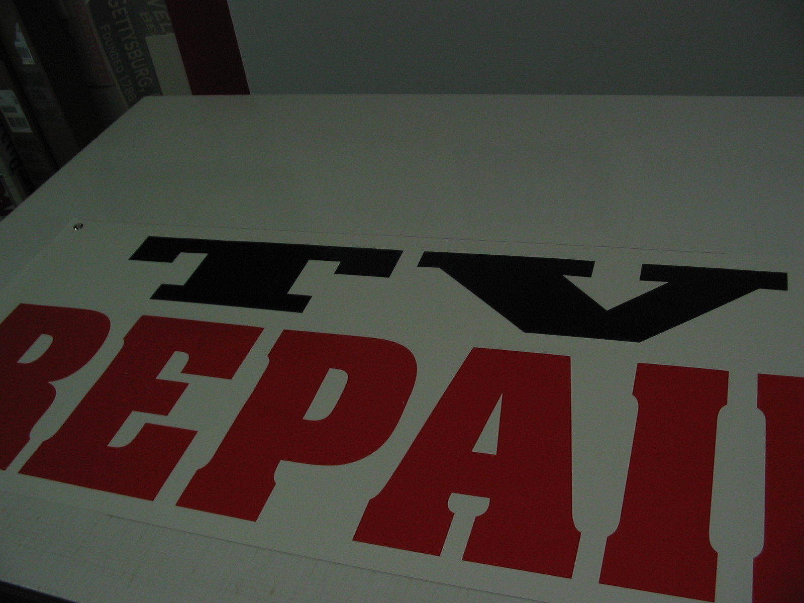 TV REPAIR Banner Sign for big screen lcd pawn shop