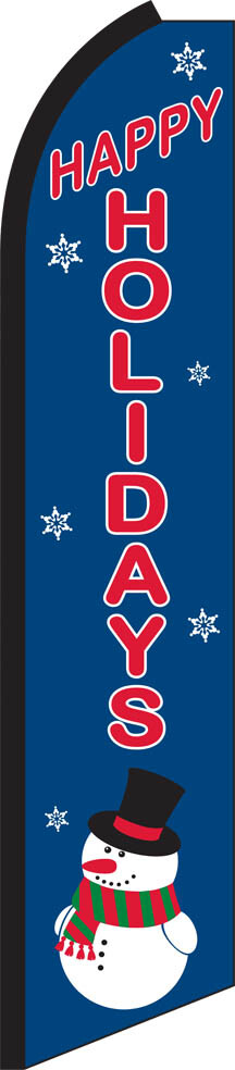 SWOOPER FEATHER FLUTTER FLAG HAPPY HOLIDAY SIGN ADVERTISING HALF SLEEVE SUPER