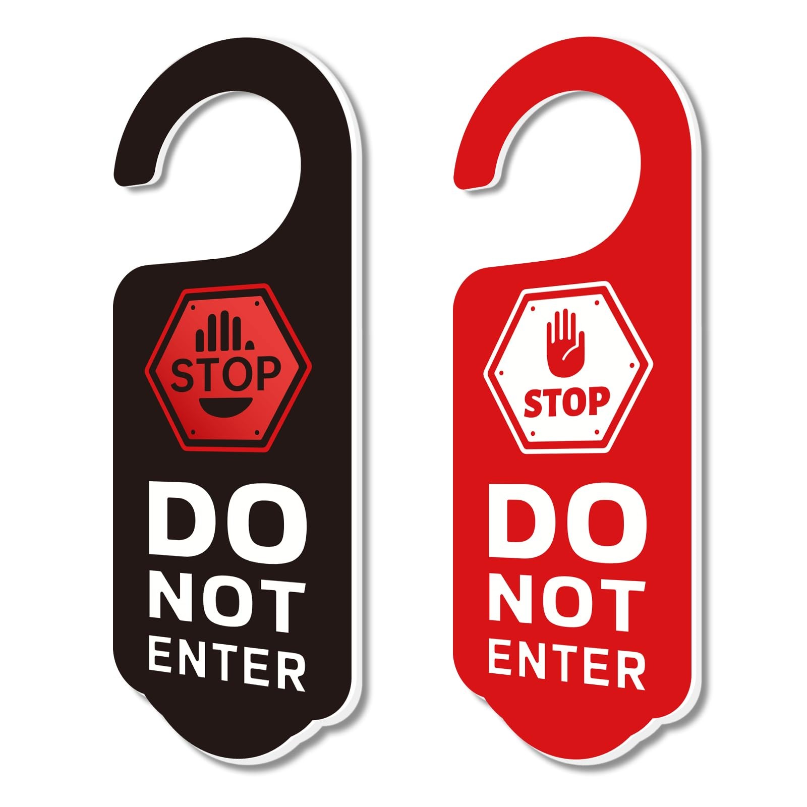 2 Pack Stop Do Not Enter Door Hanger Sign Door Hangings Acrylic Engraved Sign…