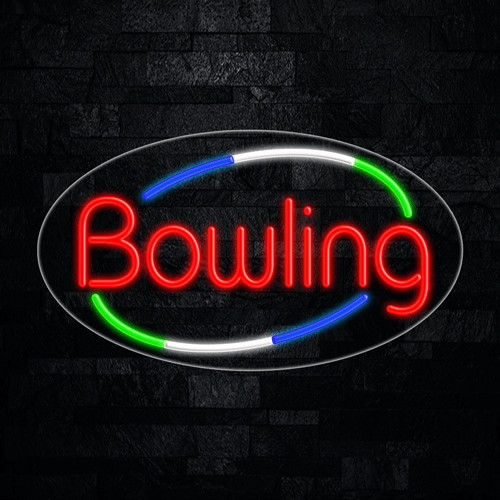 Bowling LED Neon Sign 28&Prime;L x 16&Prime;H #34573