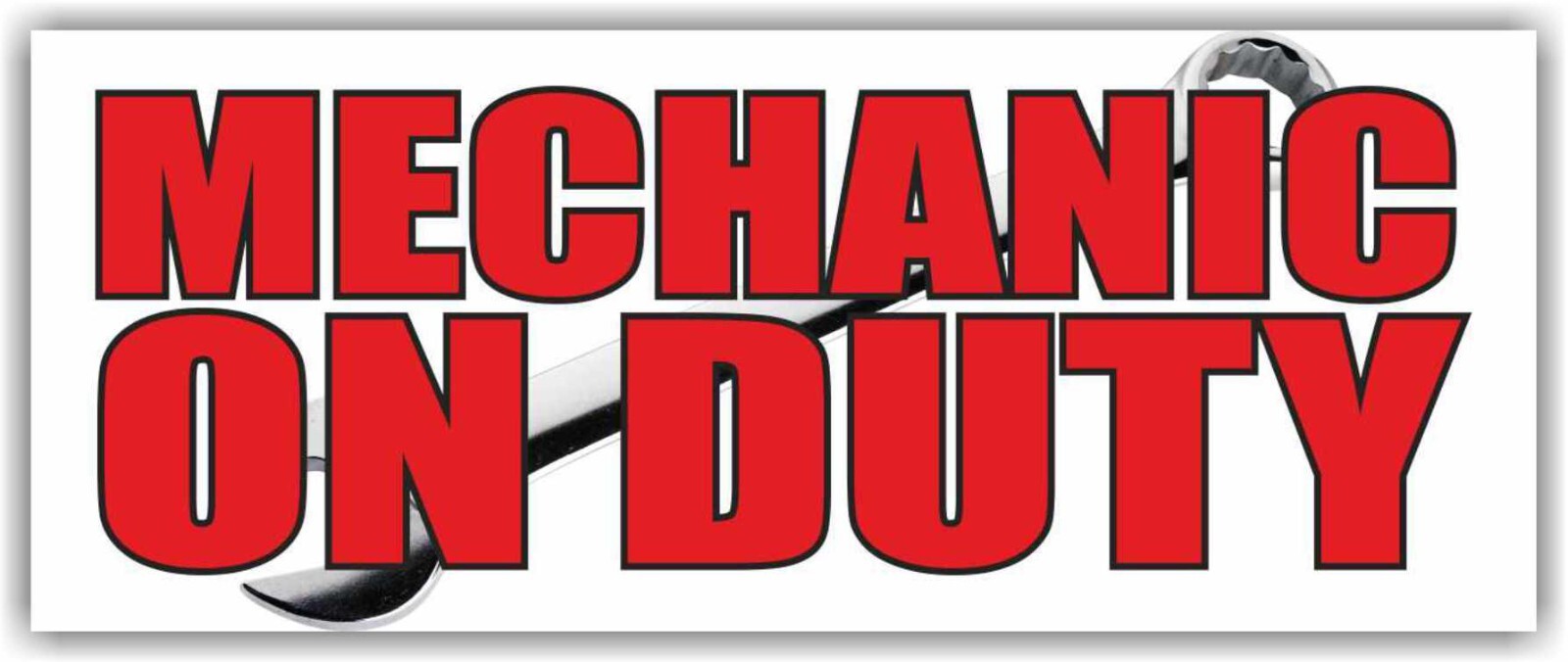 MECHANIC ON DUTY Advertising Banner Vinyl Mesh Sign repair service tools garage