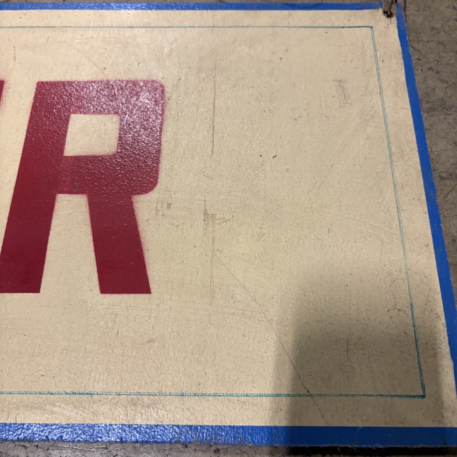 Custom Made Large Wooden Cashier Sign – Approx. 42&Prime; Long