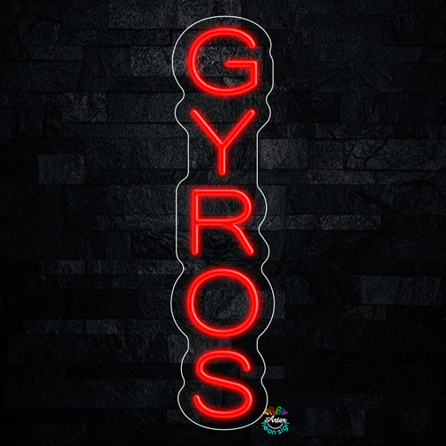 Gyros LED Neon Sign 6&Prime;L x 24&Prime;H #32352