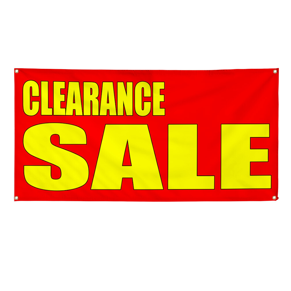 Vinyl Banner Multiple Sizes Clearance Sale Style 2 Business Sales Outdoor