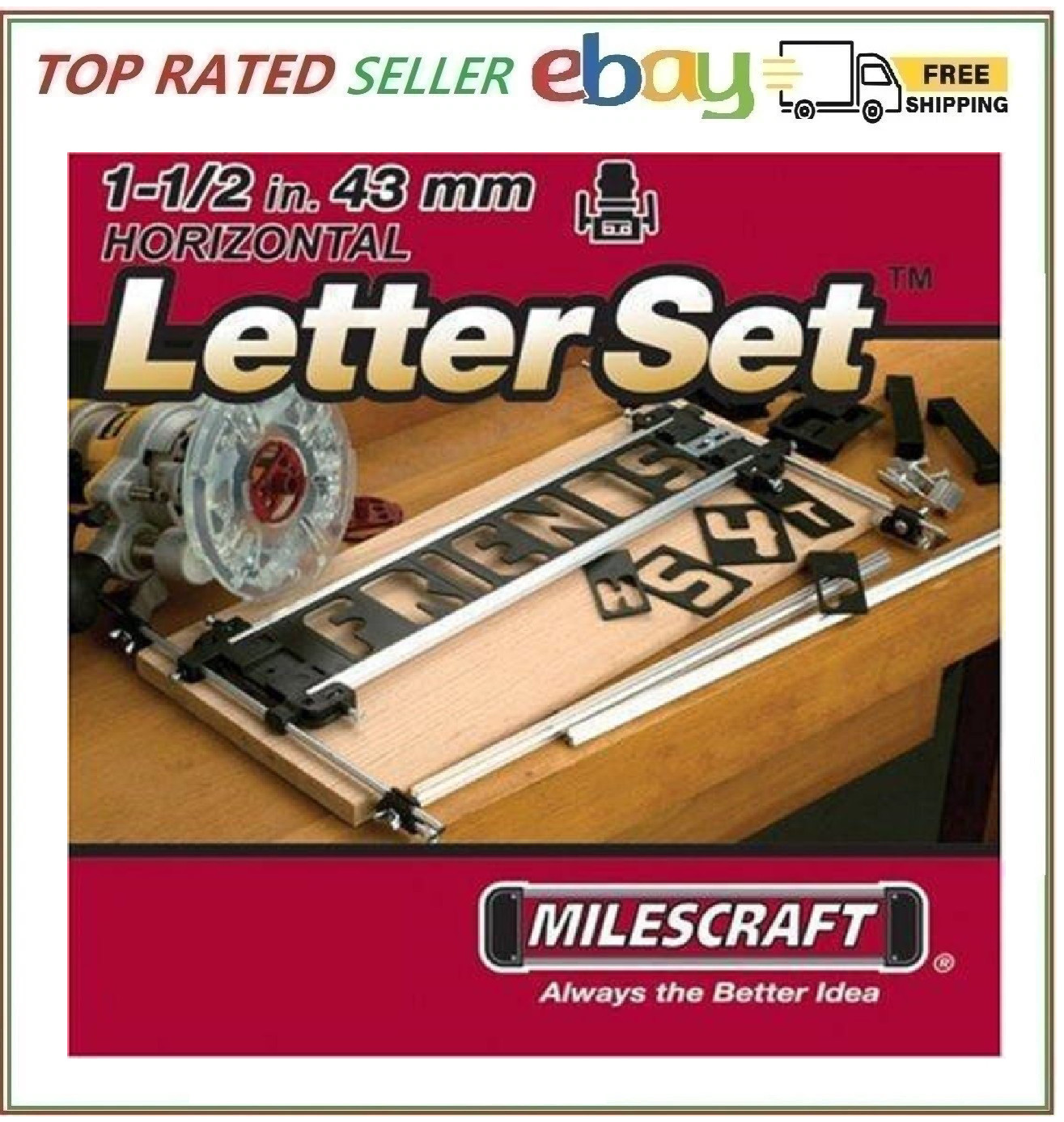 Sign Making Letter Engraving Jig Set Maker for Router Wood Woodworking Templ…