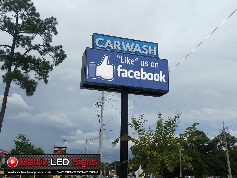 LED Sign Outdoor Full Color One Sided LED Programmable Message Digital Sign 6mm