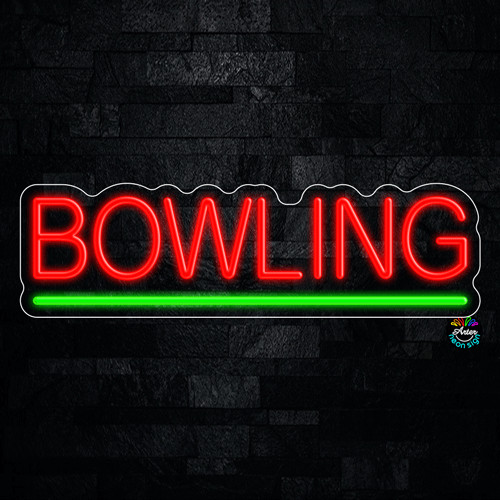 Bowling LED Neon Sign 24&Prime;L x 7&Prime;H #32092