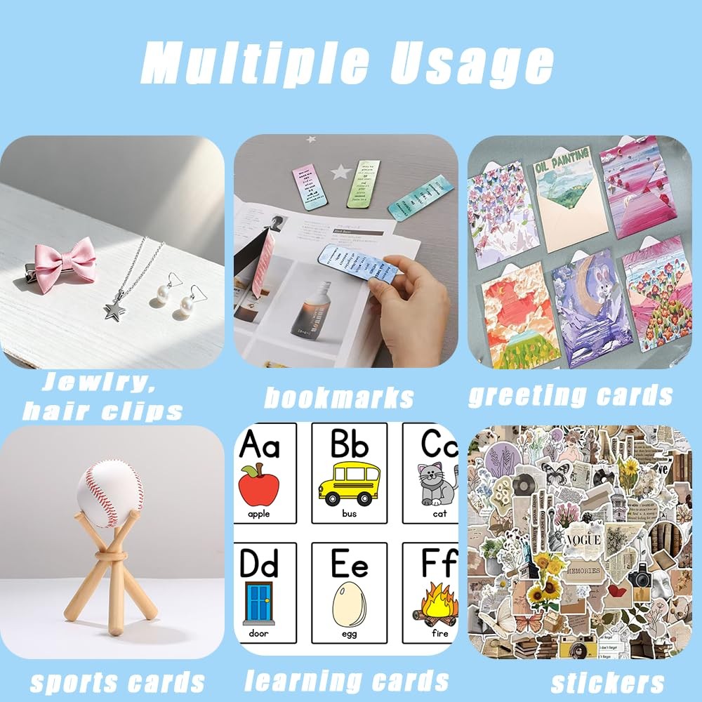 Double Side Sticker Display Stand with Portable Handle, 4&Prime; Large Card black