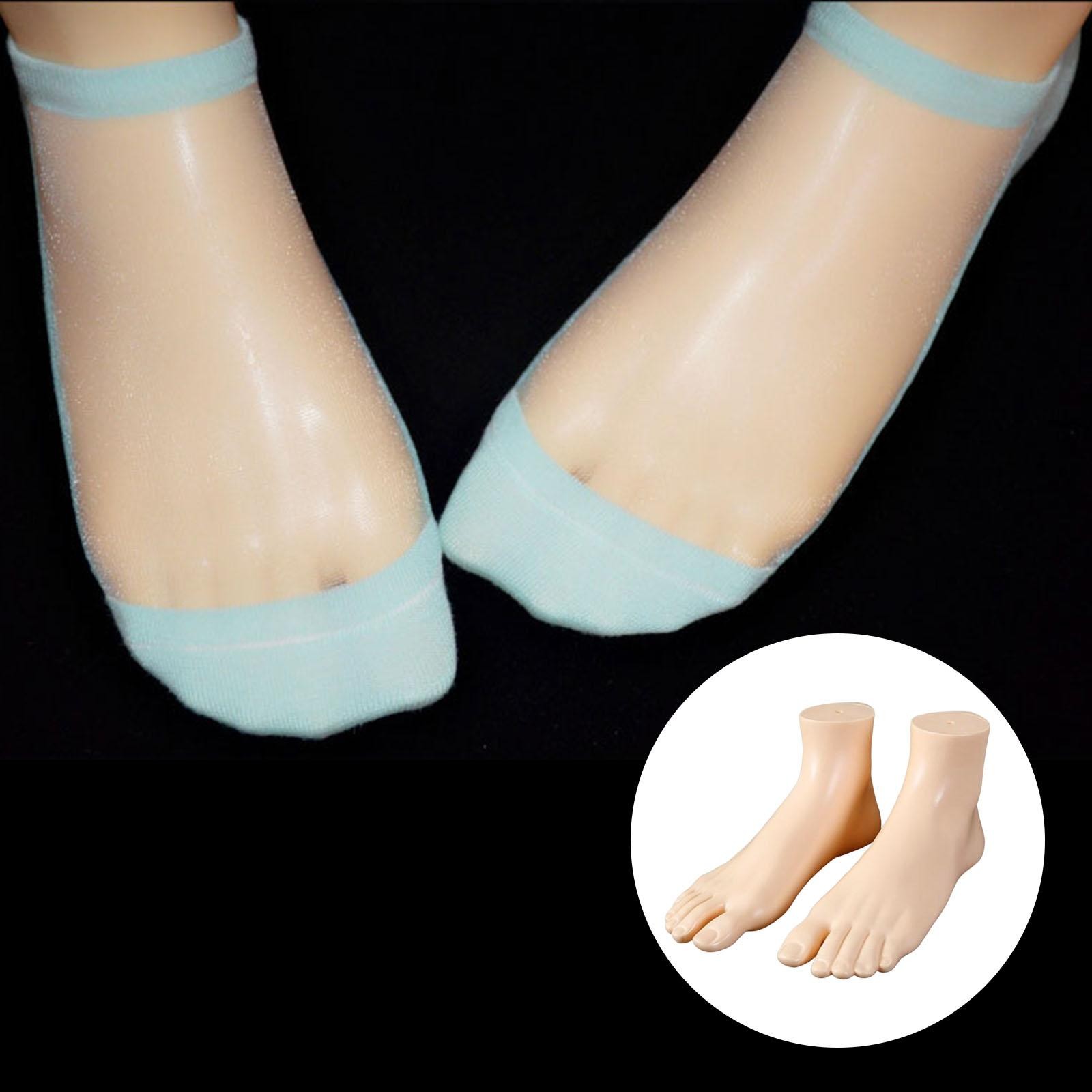 Mannequin Feet Socks Display Props Left and Shoes Feet Model for Sandal Short