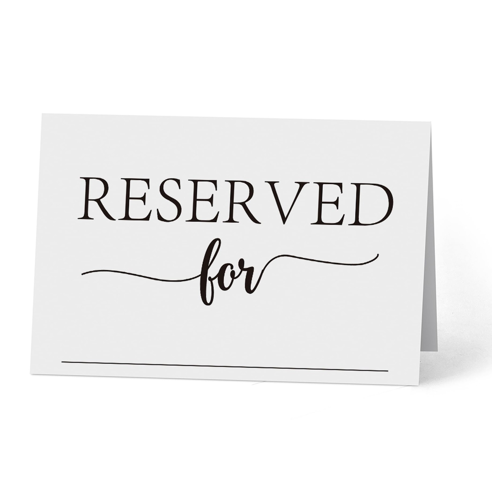 Reserved Table Signs(4×6 Inch, 20 PCS), Reserved Table Tent Card for Wedding, Do