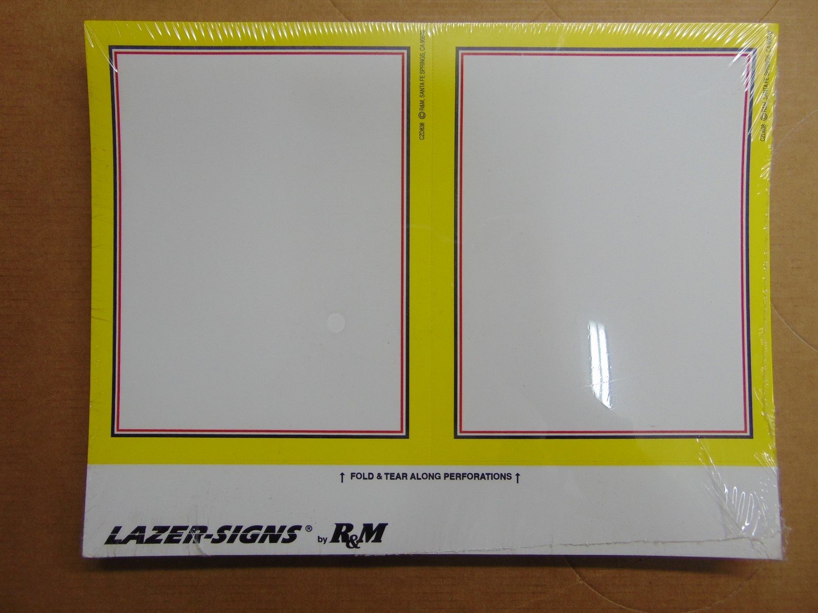 200 – 5.5&Prime; x 7&Prime; Yellow Border Business Retail Sale Sign Cards, Printable!