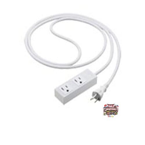 NEW Panasonic S-OA Power Strip Grounded 15A 2 Outlets Matte White 2m Cord with
