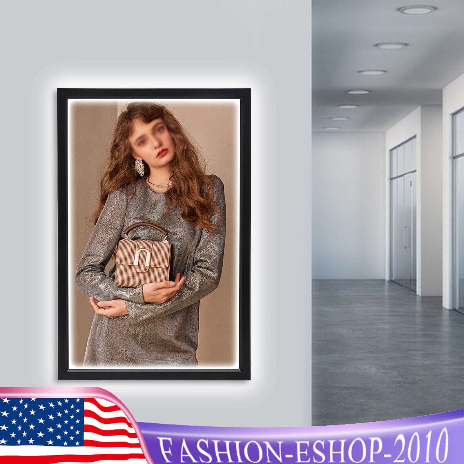 24×36&Prime; / 18×24&Prime; LED Backlit Movie Poster Art Picture Frame Light Box Wall Mount