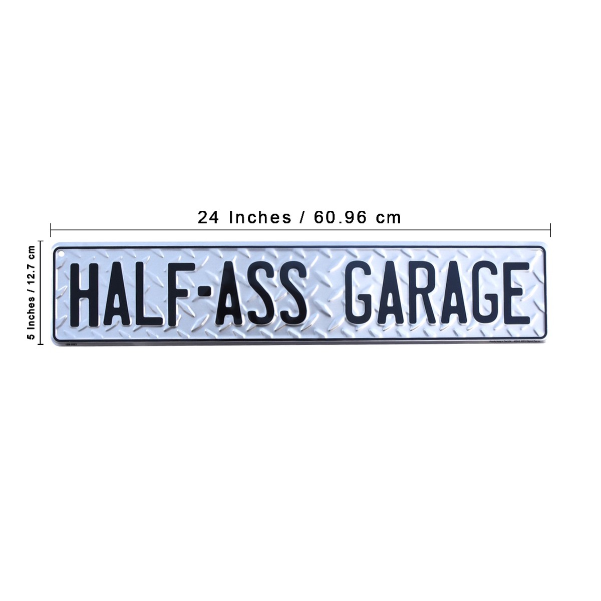 Funny Metal Half-Ass Garage Tin Street Sign Man Cave Shop Mechanic Wall Decor