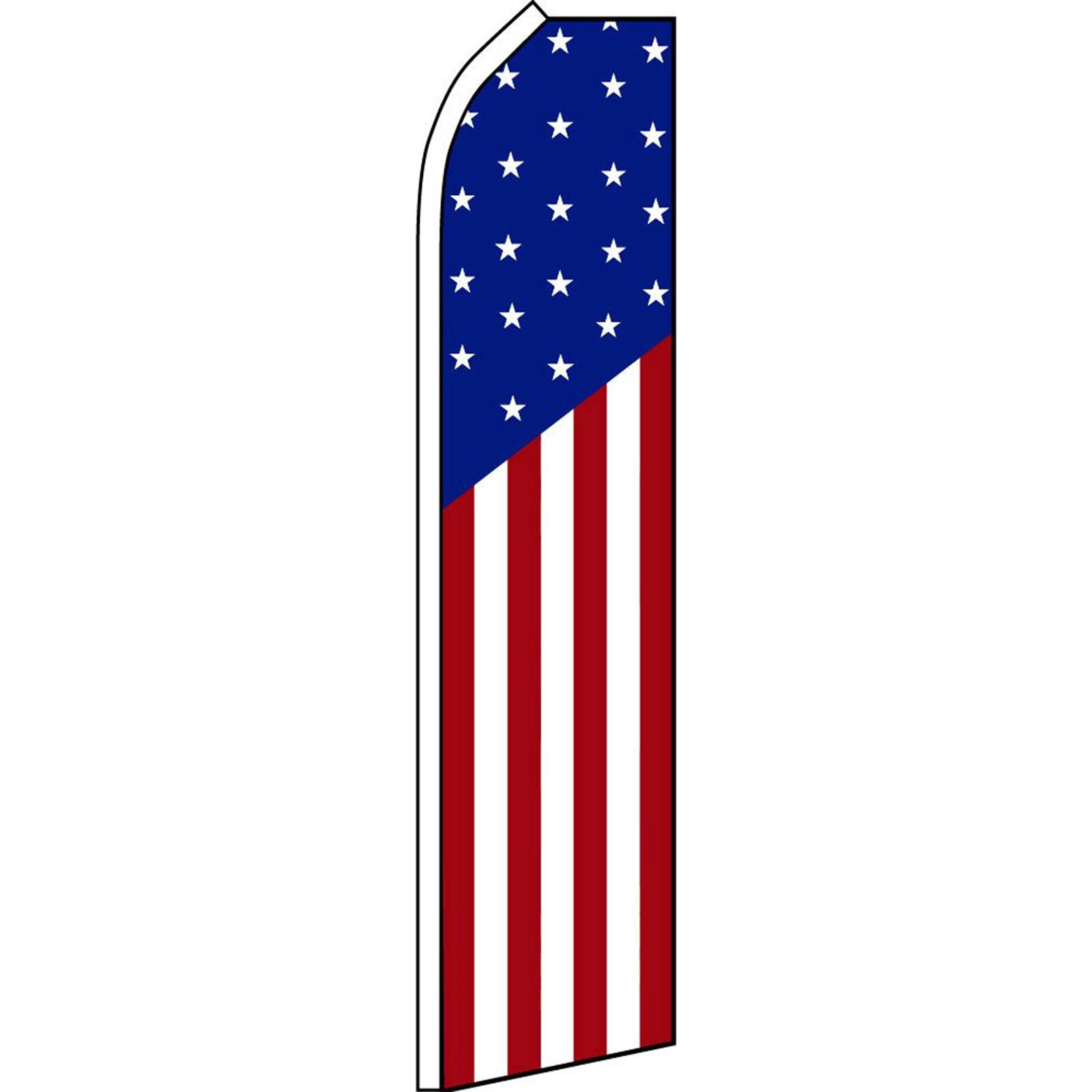 Flag USA 2 1/2 ft X 11 1/2 ft Swooper Flag