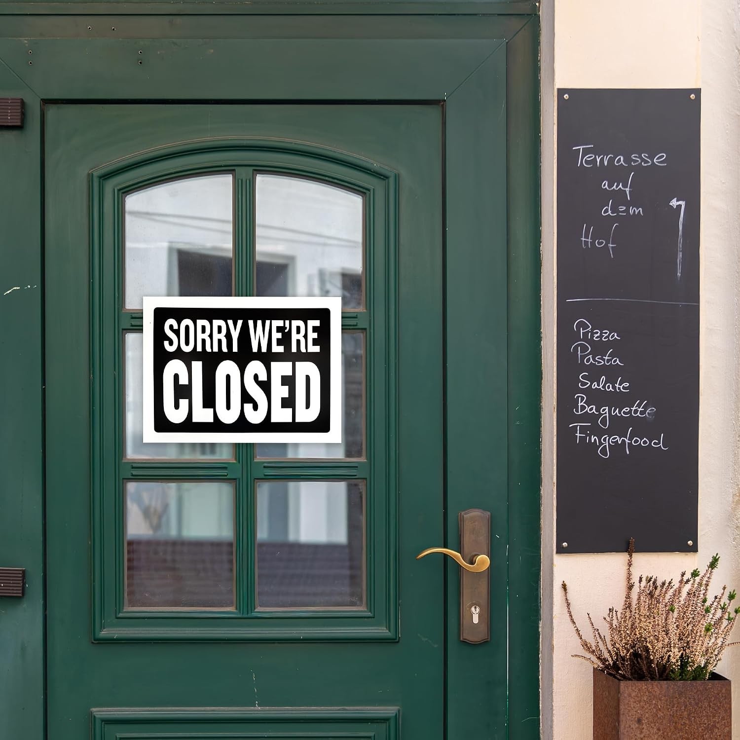 Weather-Resistant 12×16 Open Closed Sign for Shops & Offices – Easy Mount