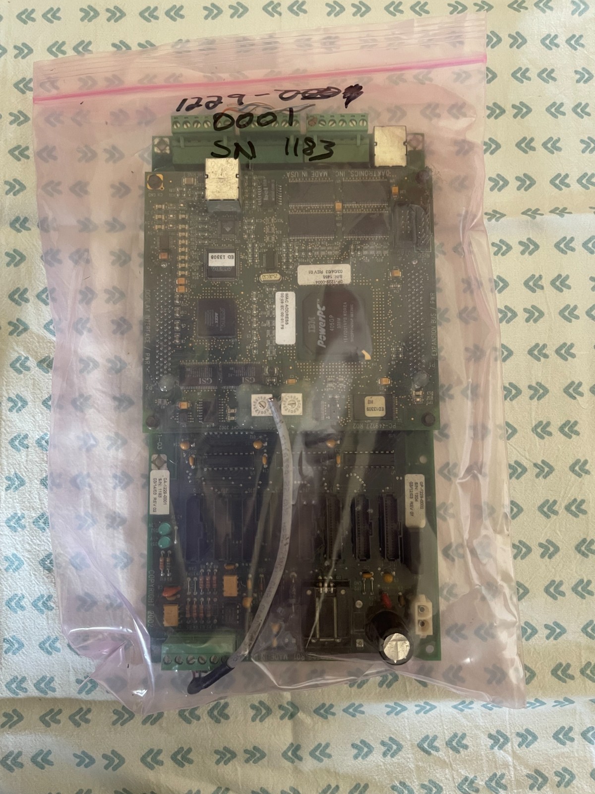 Daktronics Galaxy LED Sign Controller M2 OA-1229 – 0001