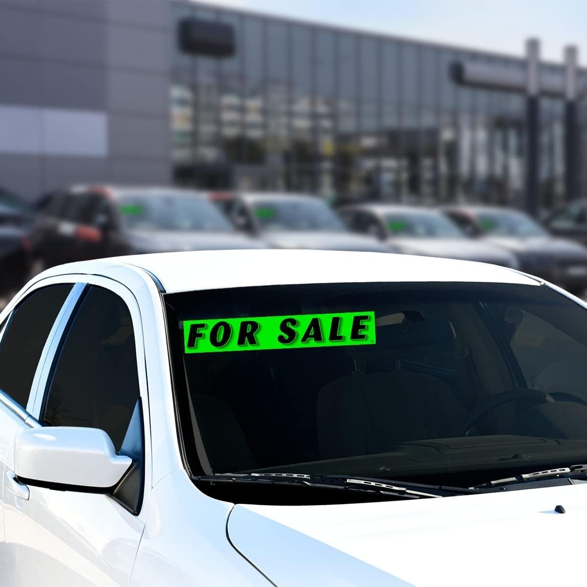 12 Pack For Sale Windshield Stickers Green Vinyl Auto Dealer Window Signs USANew