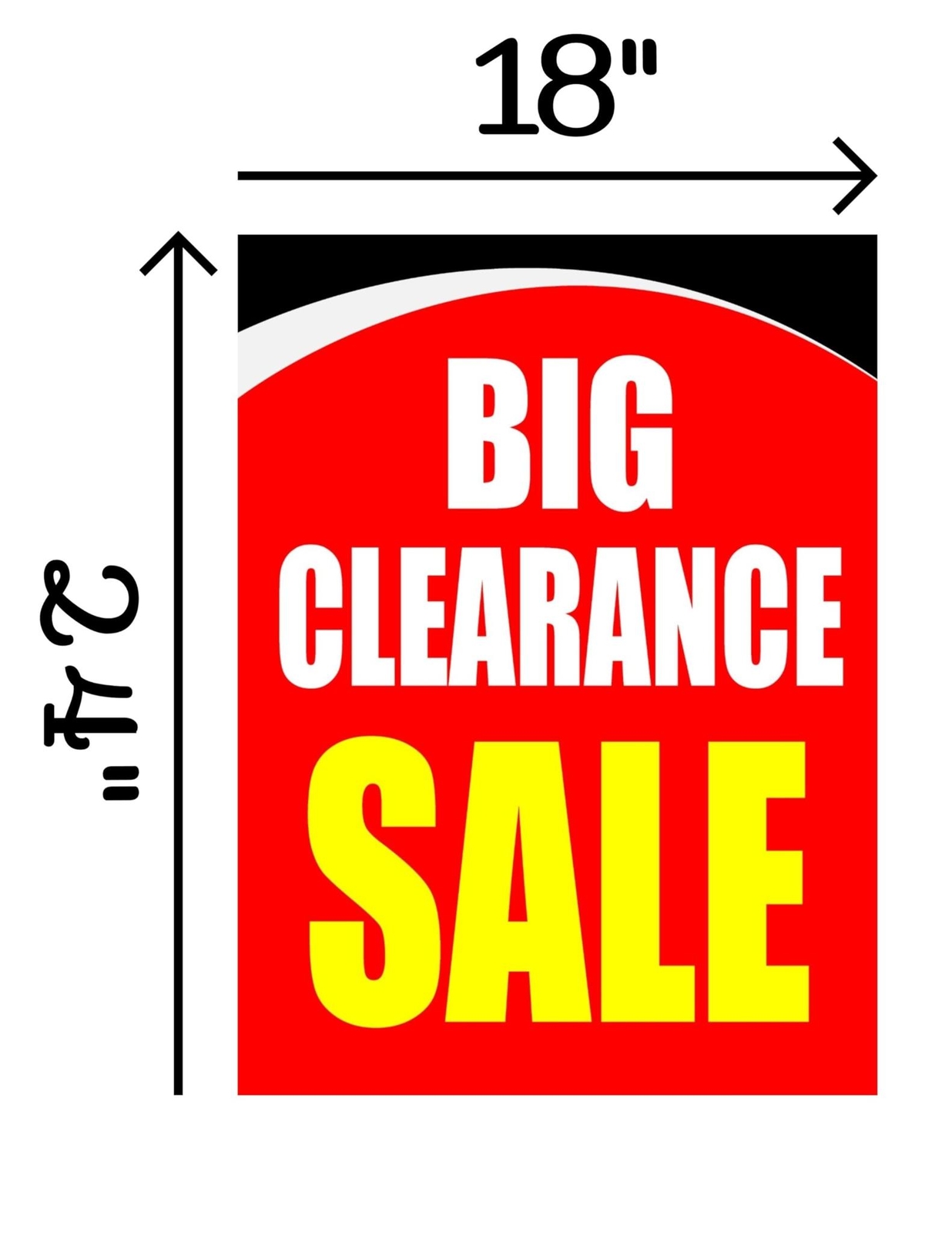 Promotional | Retail Window Display Sign | 18&Prime;W x 24&Prime;H