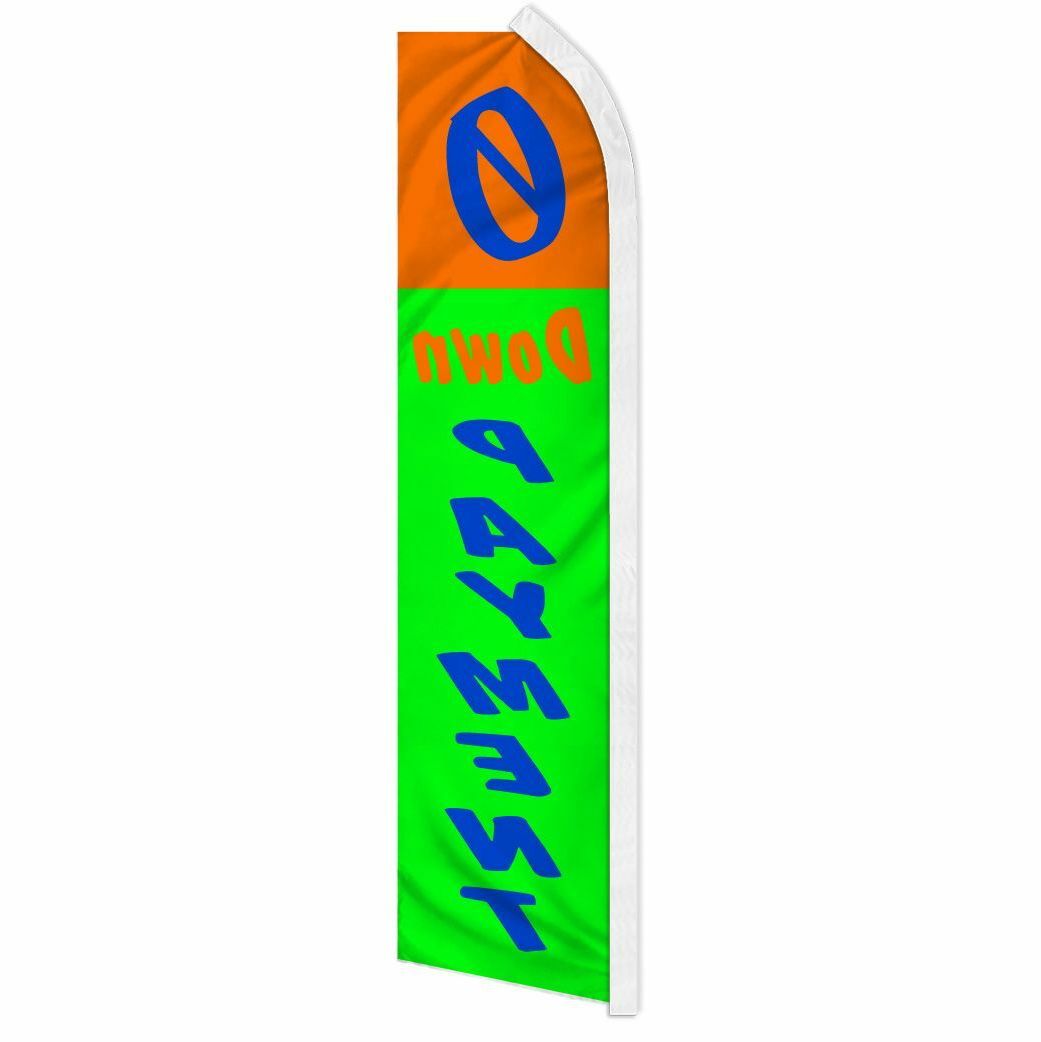 0 DOWN PAYMENT advertising super flag swooper banner business auto car zero org