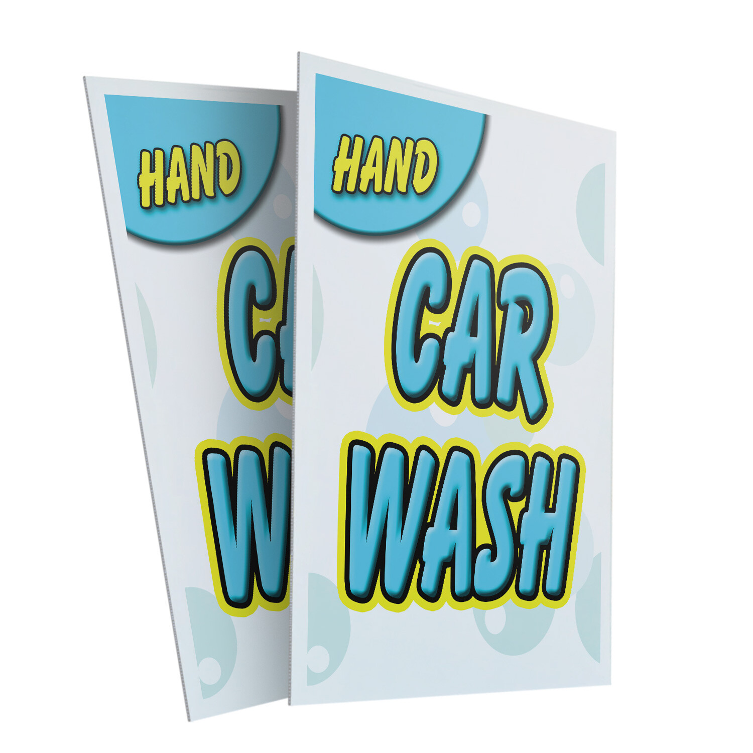 A-frame Sidewalk Hand Car Wash 24&Prime; x 36&Prime; Double Sided A-Frame Sidewalk Sign