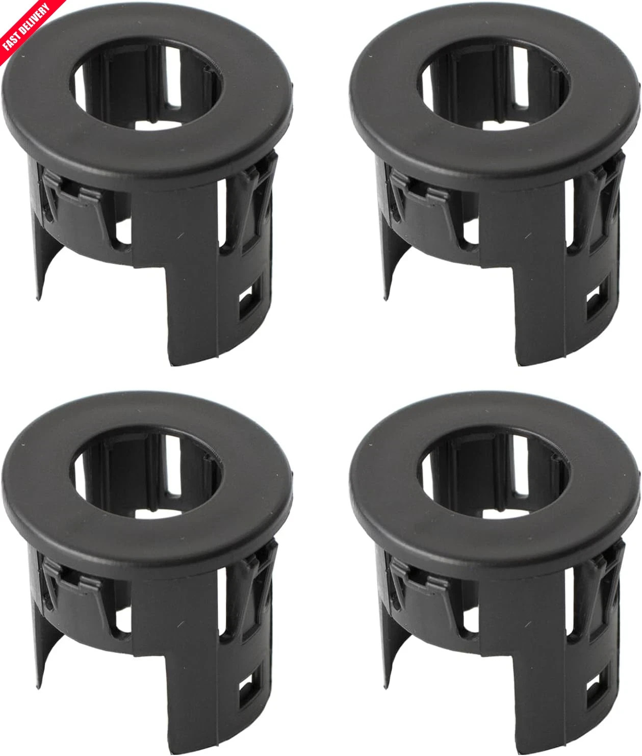 4X Parking Assist Sensor Mount Bracket Bezels Compatible with 2014-2018 Ram