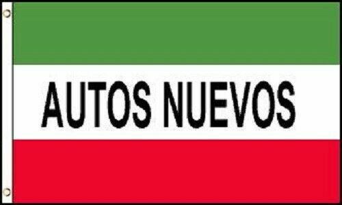 3 Pack Polyester Autos Nuevos Flag 3x5ft-New
