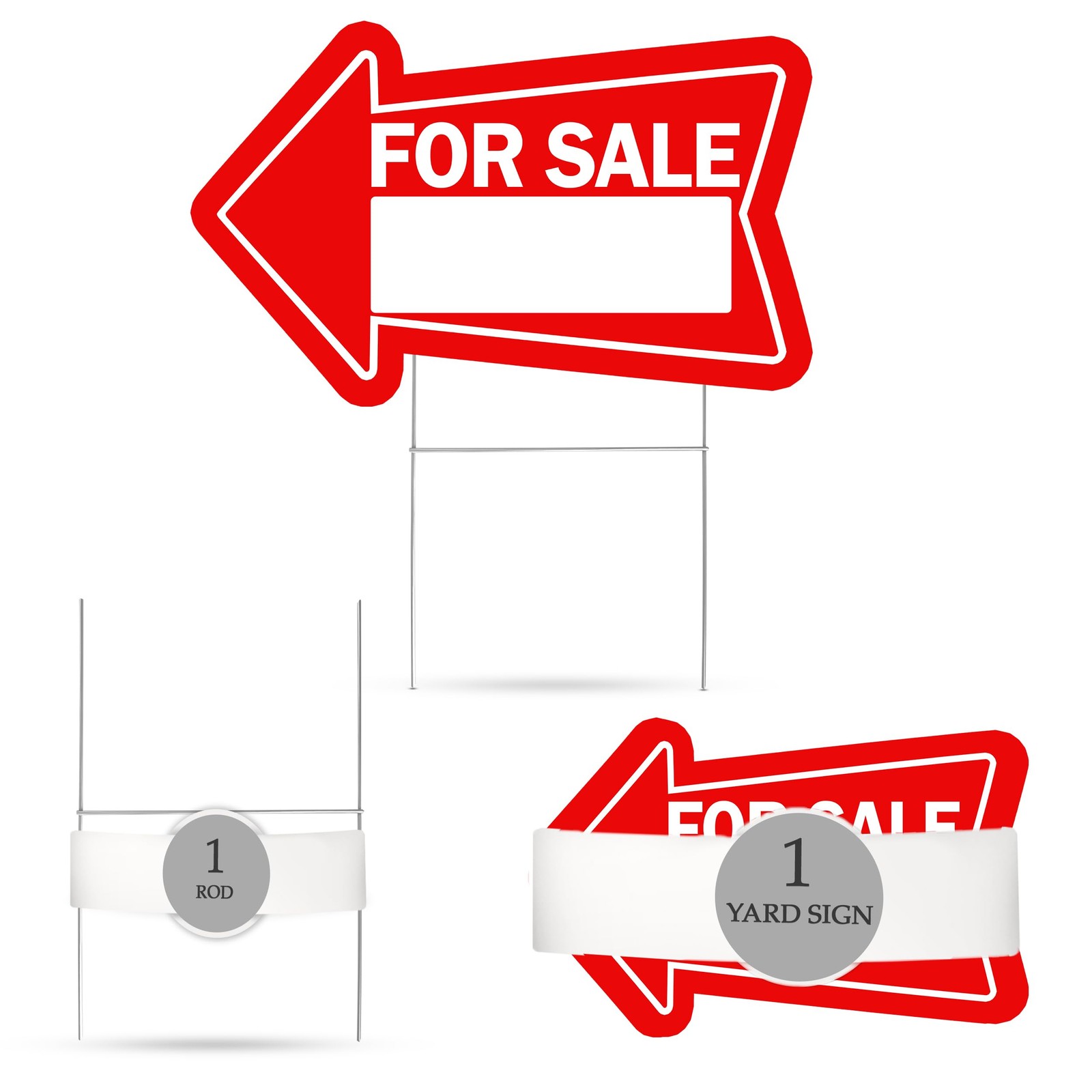 Huge Large For Sale Arrows Yard Sign Double Sided With Stake Stand Large 22 I…
