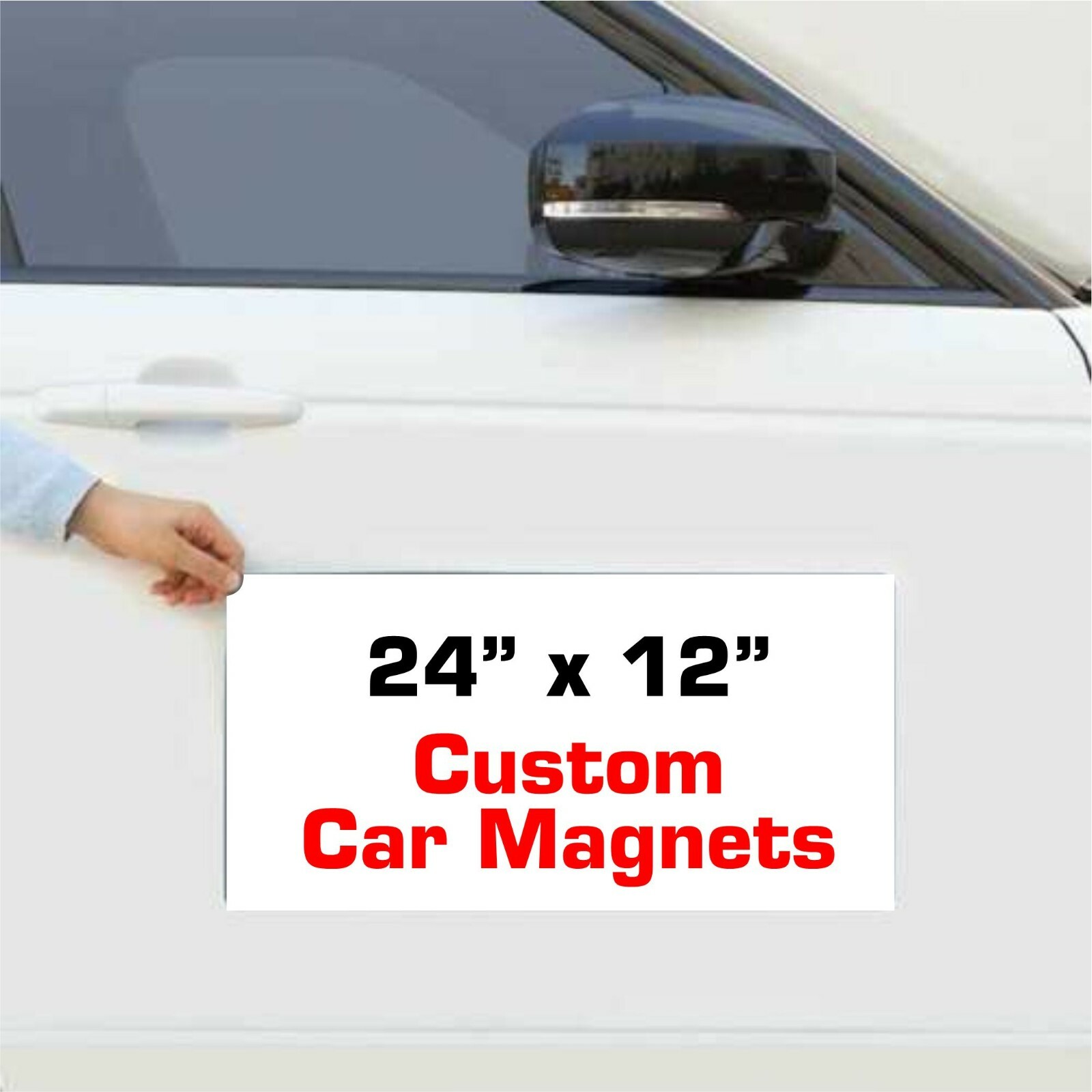 1 pc, Full Color 24&Prime; x 12&Prime; Custom Vehicle Magnet Magnetic Auto Truck Car Signs