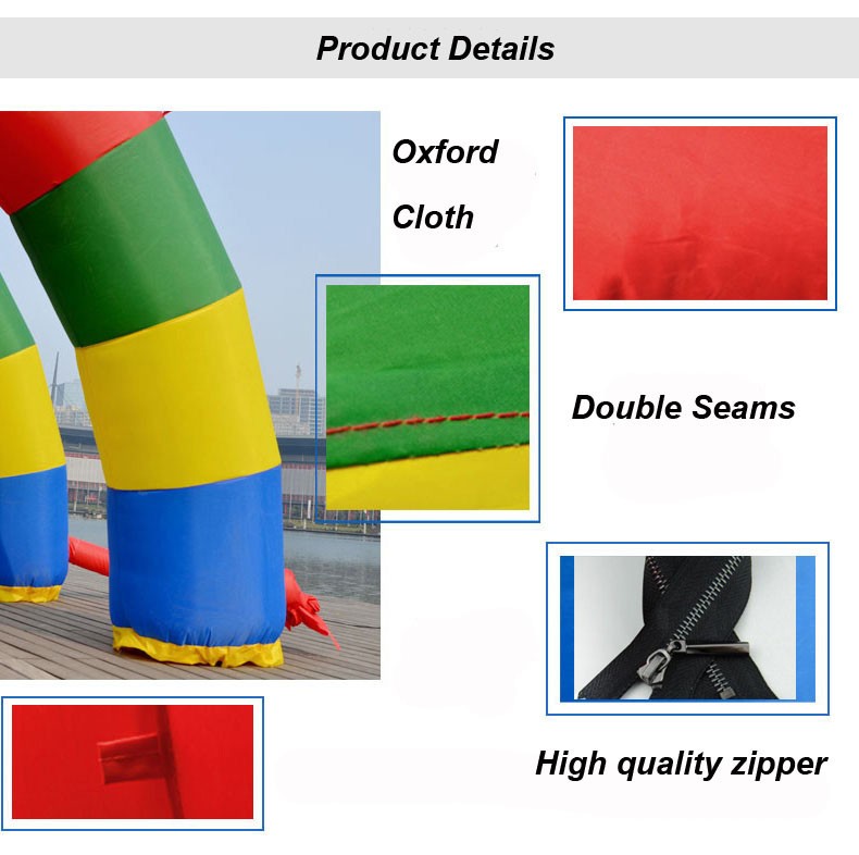 26ft Span Double Leg Arch Frame Heavy Duty PVC Oxford Cloth Inflatable No Blower