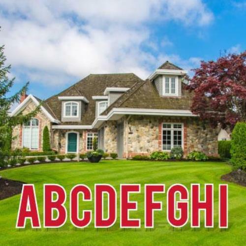 Cut-out Alphabet Kit – Pack of 3 Sets – 18&Prime; Corrugated Plastic Yard Letters