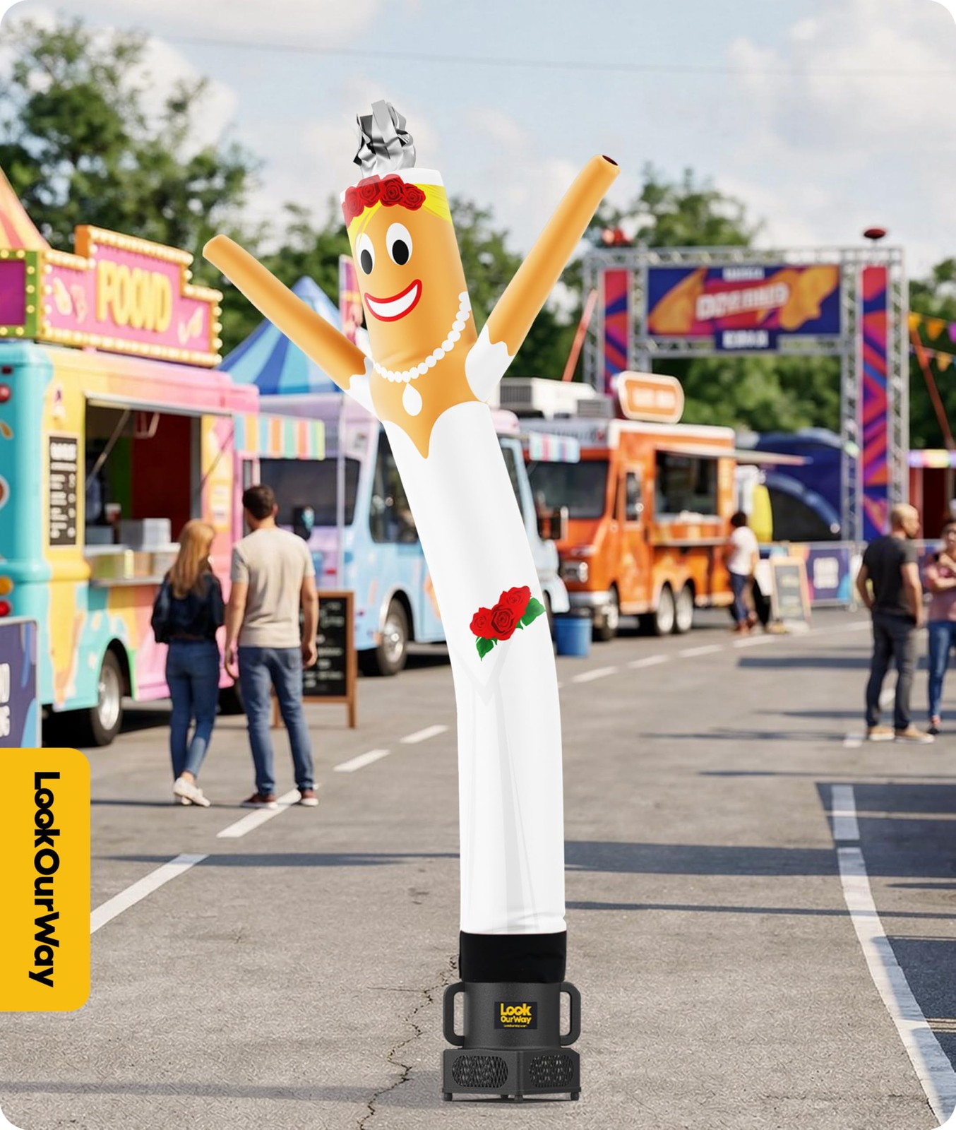 Lookourway Air Dancers Wacky Waving Inflatable Tube Man Attachment – 6 Feet