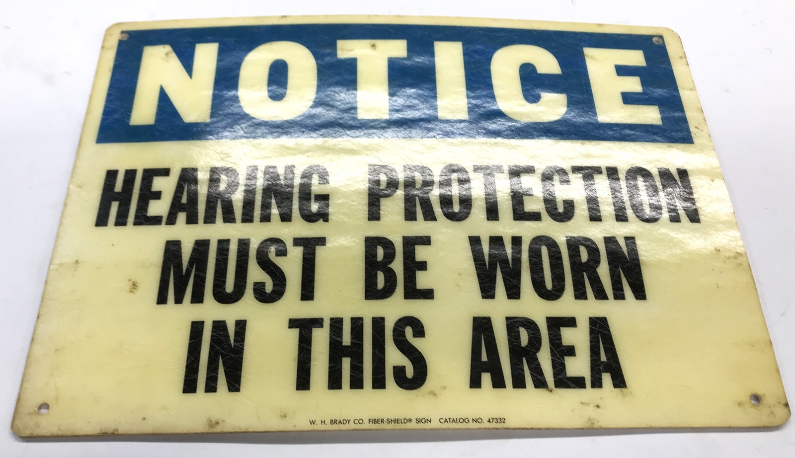Brady Co Hearing Protection Sign 47332 NOS