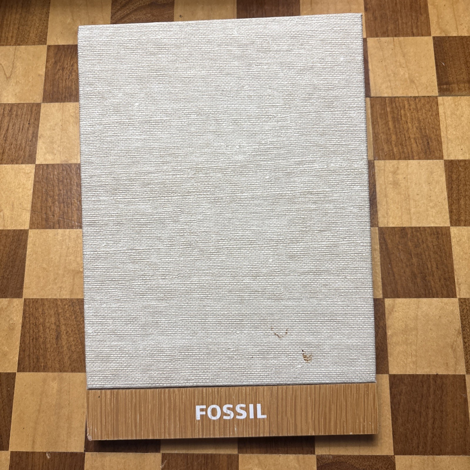 FOSSIL ® – Genuine Metal Store Rack Display Wooden Logo Promo Advertising Sign