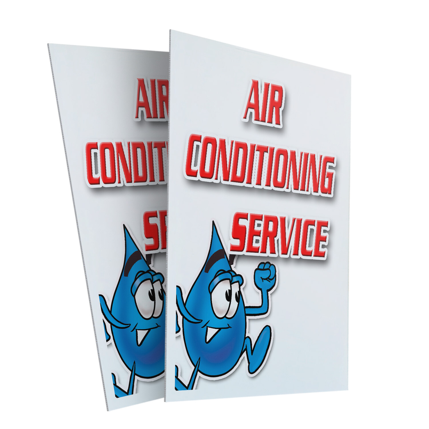 A-frame Sidewalk Air Conditioning Service 24&Prime; x 36&Prime; Double Sided A-Frame Sidewal