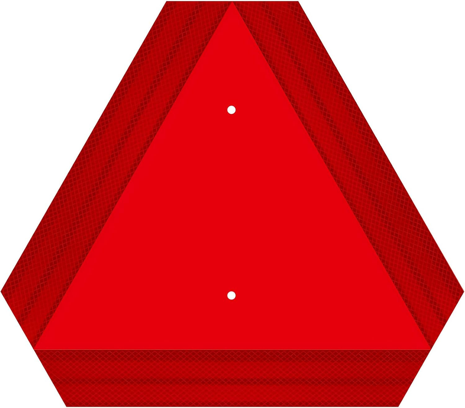 Slow Moving Vehicle Triangle Sign, Rust Free Aluminum, 14&Prime;X16&Prime;, 40-Mil Thick Ref